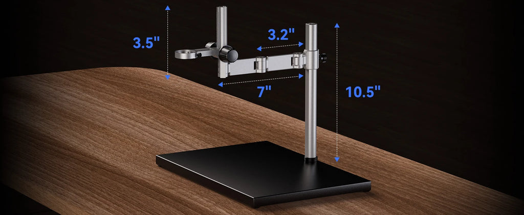 TOMLOV 4K Autofocus Microscope TM4K-AF Max 10.1" HDMI Digital Microscopes Spin Flex Arm Electronics Soldering Phone Repair