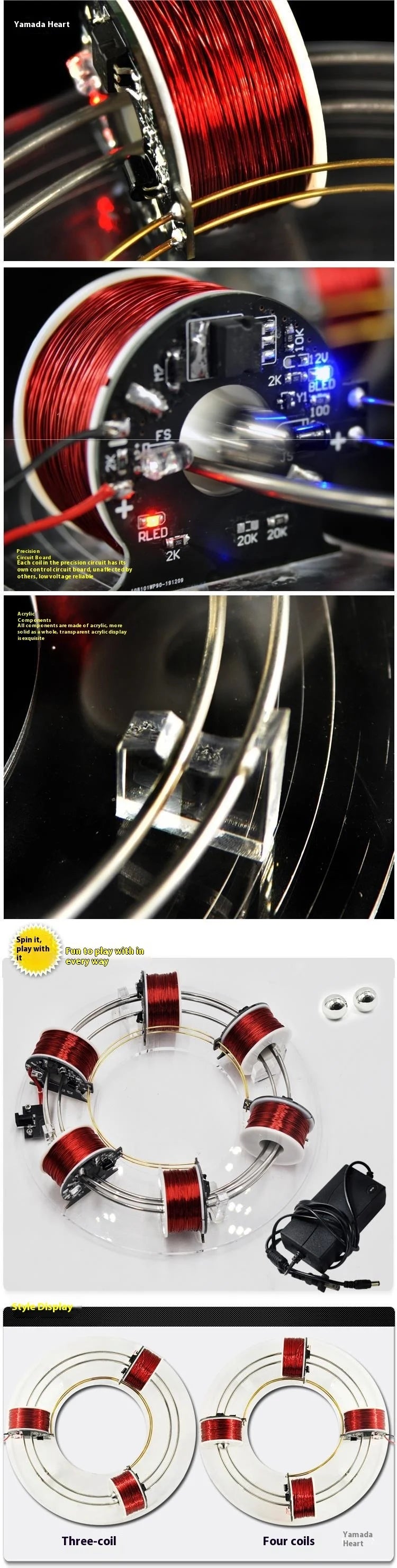 Electromagnetic cyclotron, circular accelerator, scientific experimental equipment, novel and unique physics teaching aid model