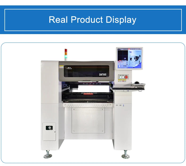 Stock in EU SMT660 Electronics Production Machinery Automatic Led Making Chip Mounter Assembly Pcb Smt Pick and Place Machine