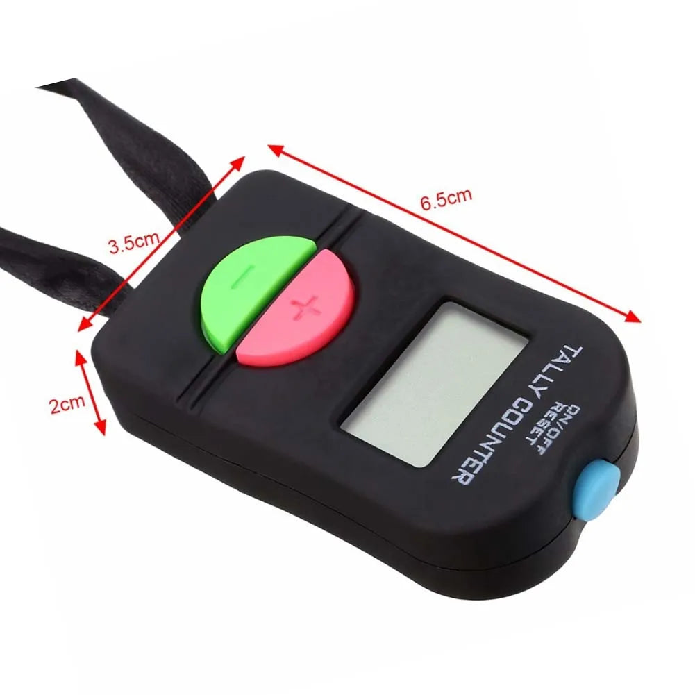 4 digit electronic handheld digital counter with sound beep and neck strap for attendance inventory rating and crowd control