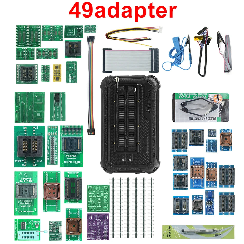XGECU T76 Programmer with 52/6/13/23/35/49 Adapters TSOP48 TSOP56 25 in 1 QFN8 5*6/6*8 for Electronics Repair And Upgrading