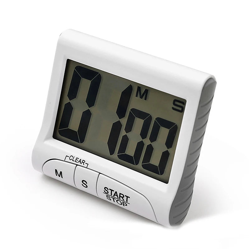 Electronic Stopwatch, Timer, Timer, Kitchen Cooking, Magnet Reminder With Stand