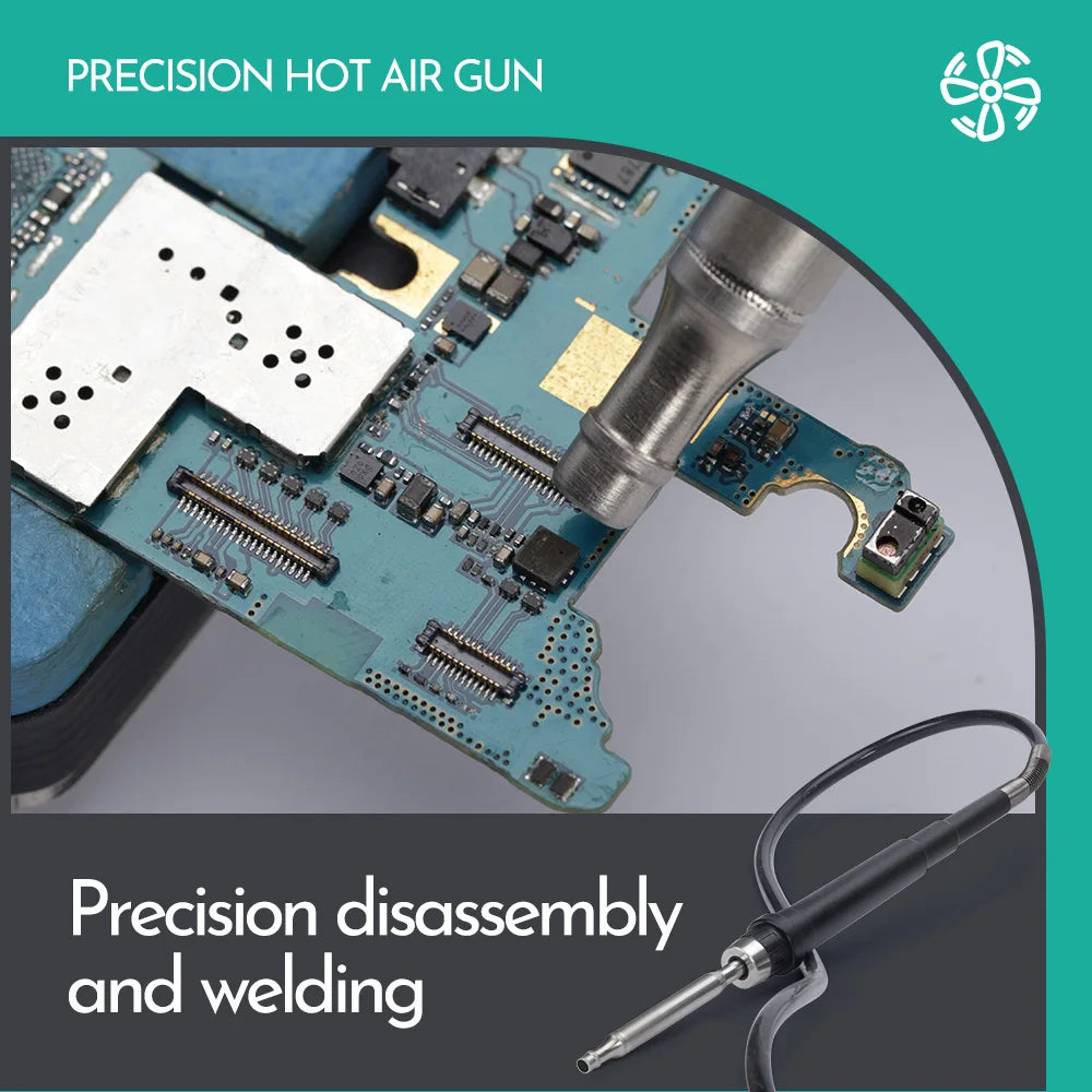 YIHUA 992D-II Precision Hot Air  Rework Station 210 245 Soldering Iron Station for Microscope Soldering Electronics Repair PCB