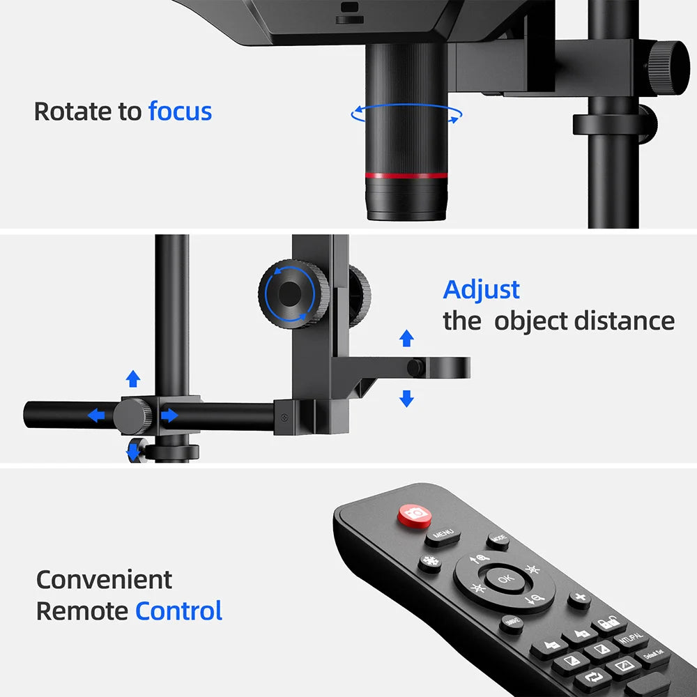 Andonstar AD409Max-ES with Endoscope 10.1'' HDMI WIFI Digital Microscope Measure for PCB SMD Soldering Phone Electronics Repair