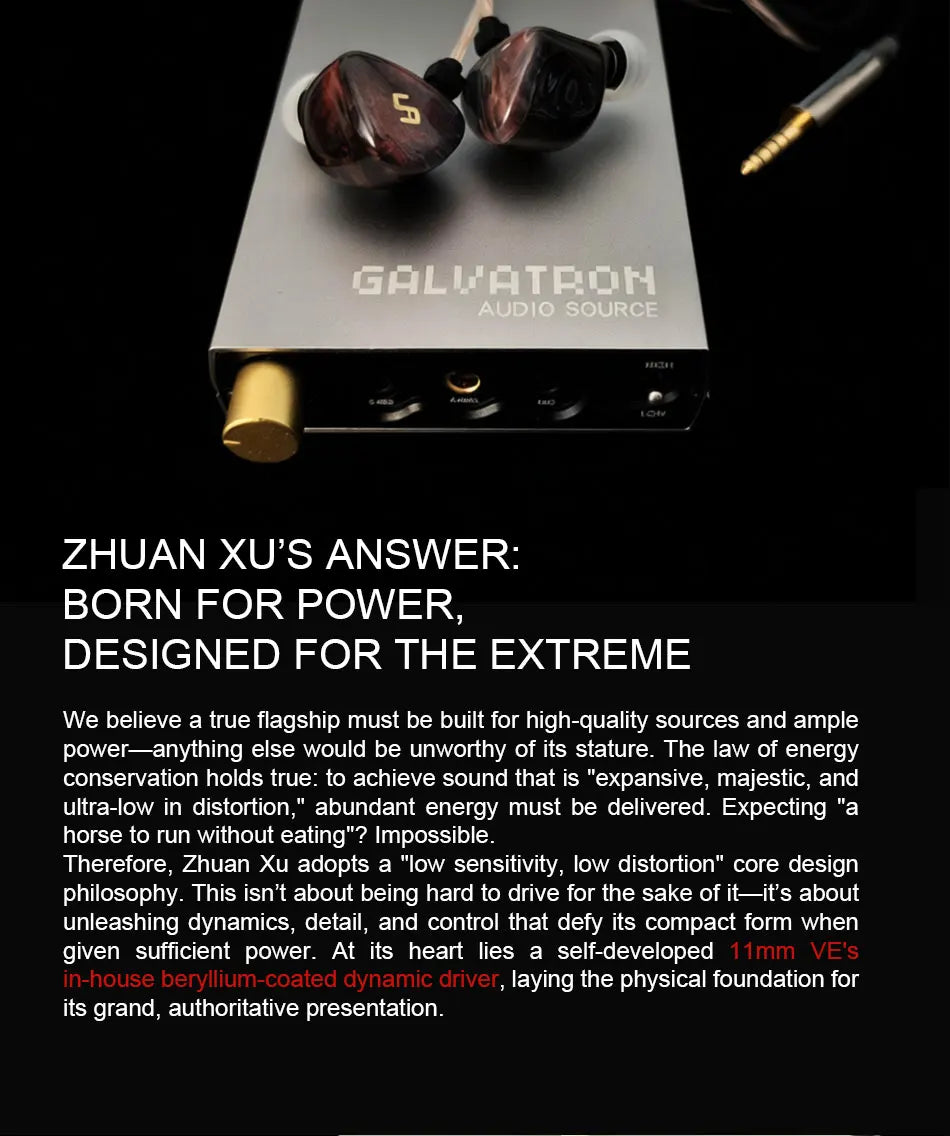 Venture Electronics UA ZhuanXu in Ear 3.5SE/4.4TRRRS omega Earphones HIFI