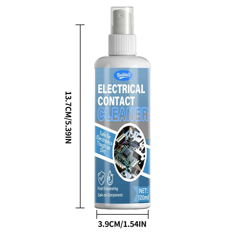 Electrical Contact Cleaner 120ml–Fast Drying,Safe on Electronics,No Residue Ideal for Circuit Boards,Computers & Precision Parts