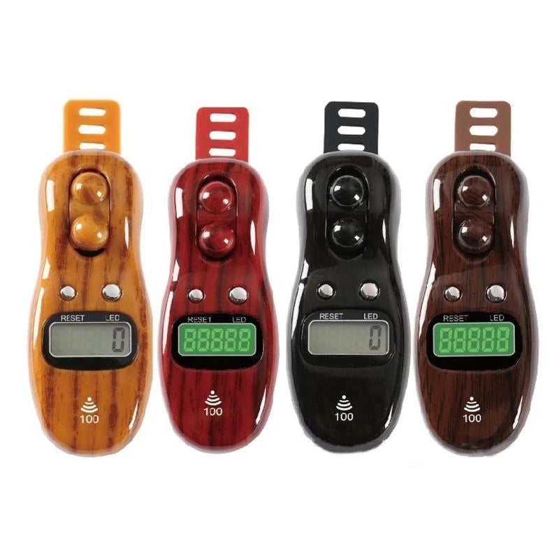 Electronic Tally Counter with LED Display Screen & Beep Sound Church Prayer Digital Tasbih Beaded Finger Tool 3003s