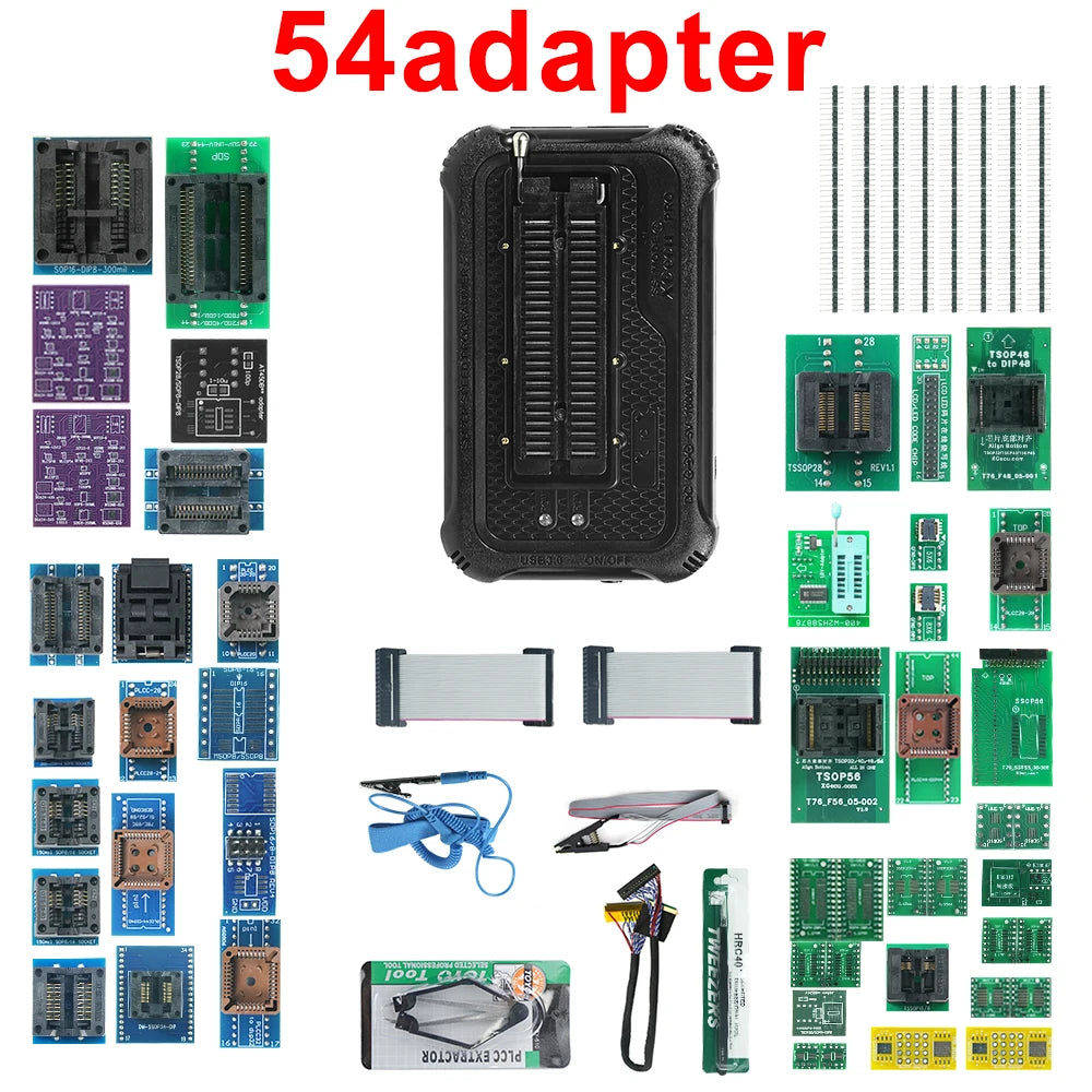 XGECU T76 Programmer with 52 adapters kit TSOP48 TSOP56 Adapter for Electronics Repair And Programming