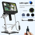 Andonstar AD409PRO-ES with Endoscope 10.1'' WIFI HDMI/USB Digital Microscope for PCB Soldering Phone Watch Electronics Repair