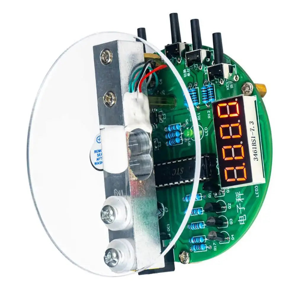 Electronic Scale DIY Kit 1KG Weighing Capacity 51 Microcontroller Soldering Practice Kit HX711 Chip 5V with Digital Tube Display