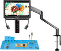 TOMLOV Autofocus Digital Microscope for Electronics 4k HDMI Microscopes 8" LCD Screen TM4K-AF Flex Arm PCB Welding Microscopes