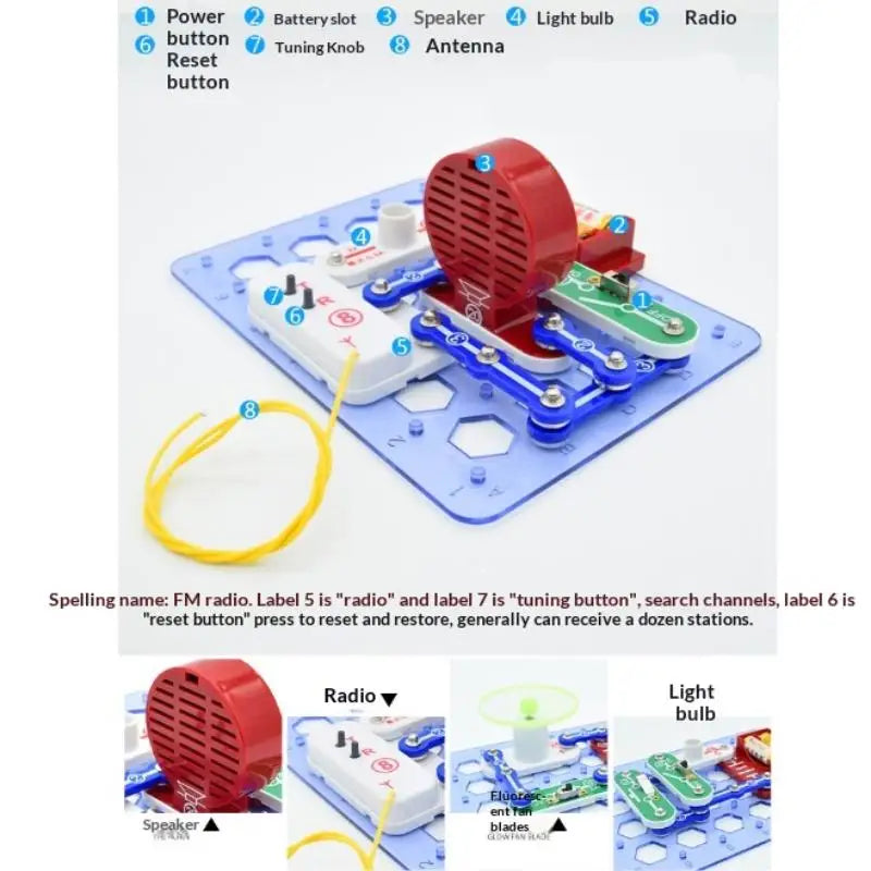 Educational Physics Toolkit: Children's Electricity Experiments; Electronic Building Blocks and Circuit Boards.