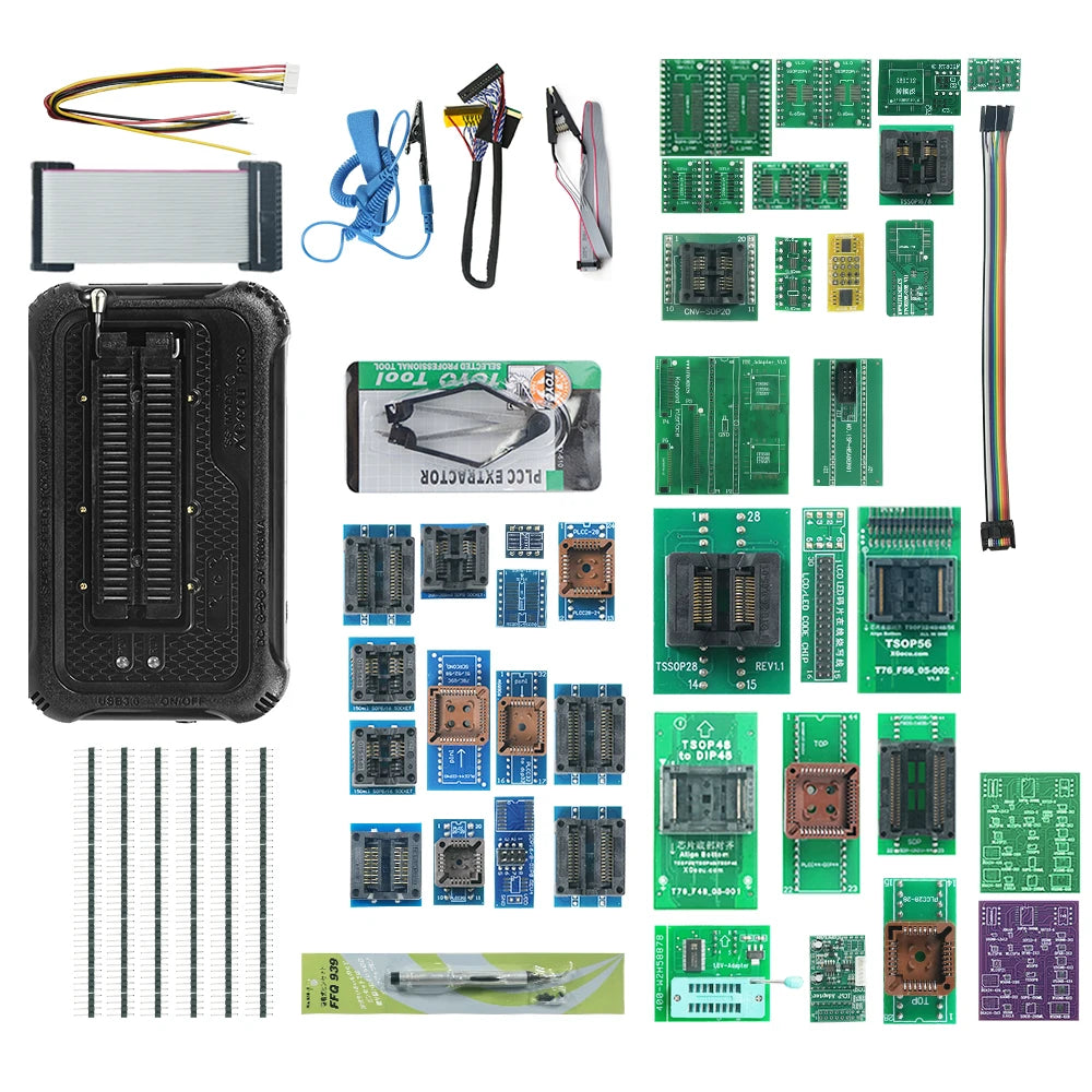 XGECU T76 Programmer with 52/6/13/23/35/49 Adapters TSOP48 TSOP56 25 in 1 QFN8 5*6/6*8 for Electronics Repair And Upgrading