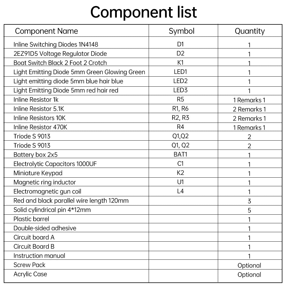 Electromagnetic Gun DIY Electronic Kit Long-range Projectile High-voltage Coil Booster Circuit Board Production Welding Electron