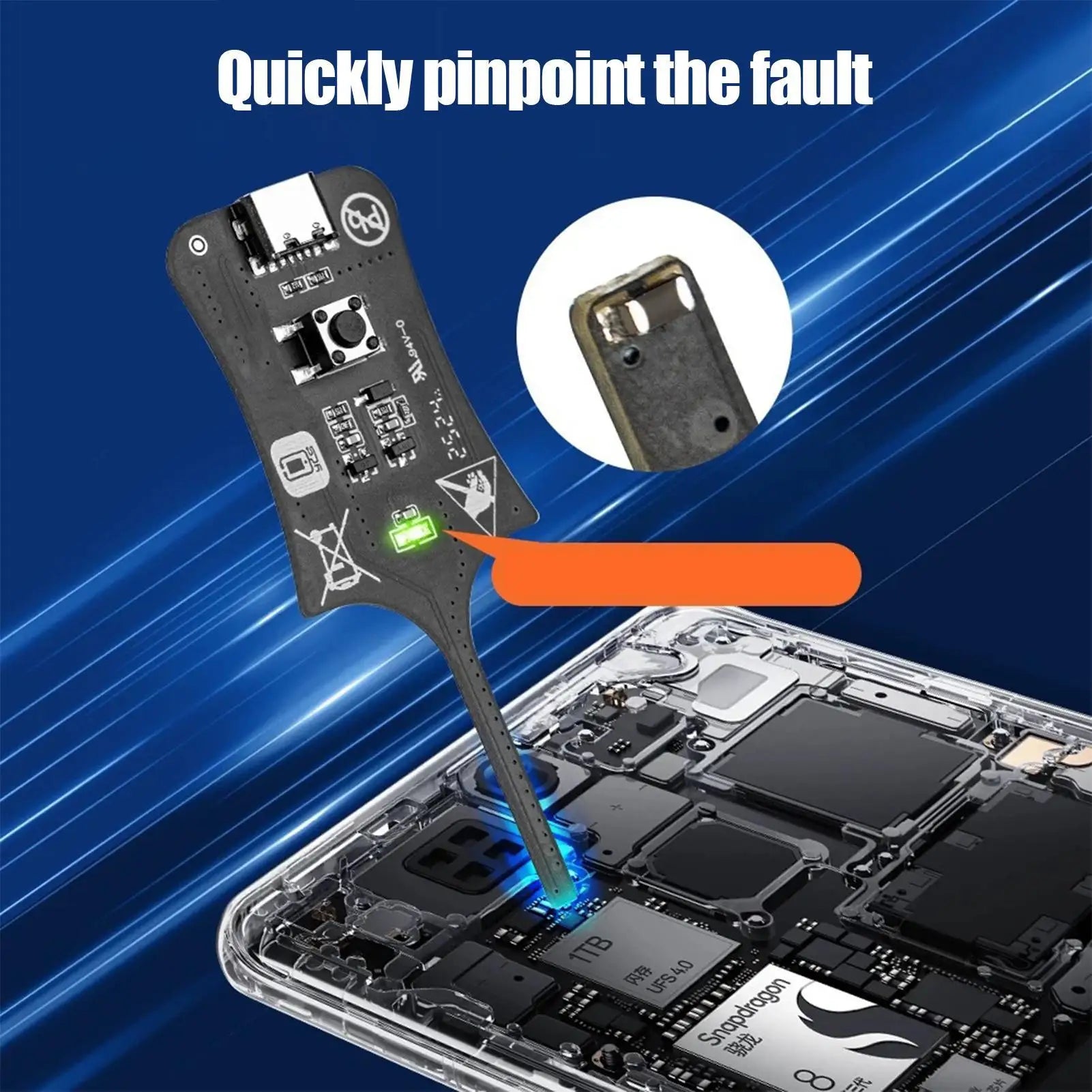 Electronic Circuit Board Tester Circuit Board Diagnostic Tool Diagnostic Device for Component Testing Electromagnetic Induction