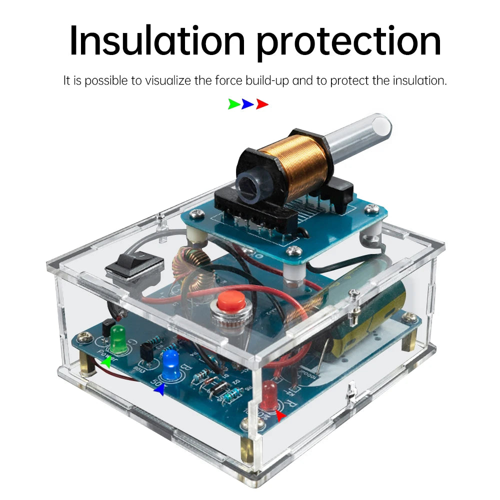 Electromagnetic Gun DIY Electronic Kit Long-range Projectile High-voltage Coil Booster Circuit Board Production Welding Electron