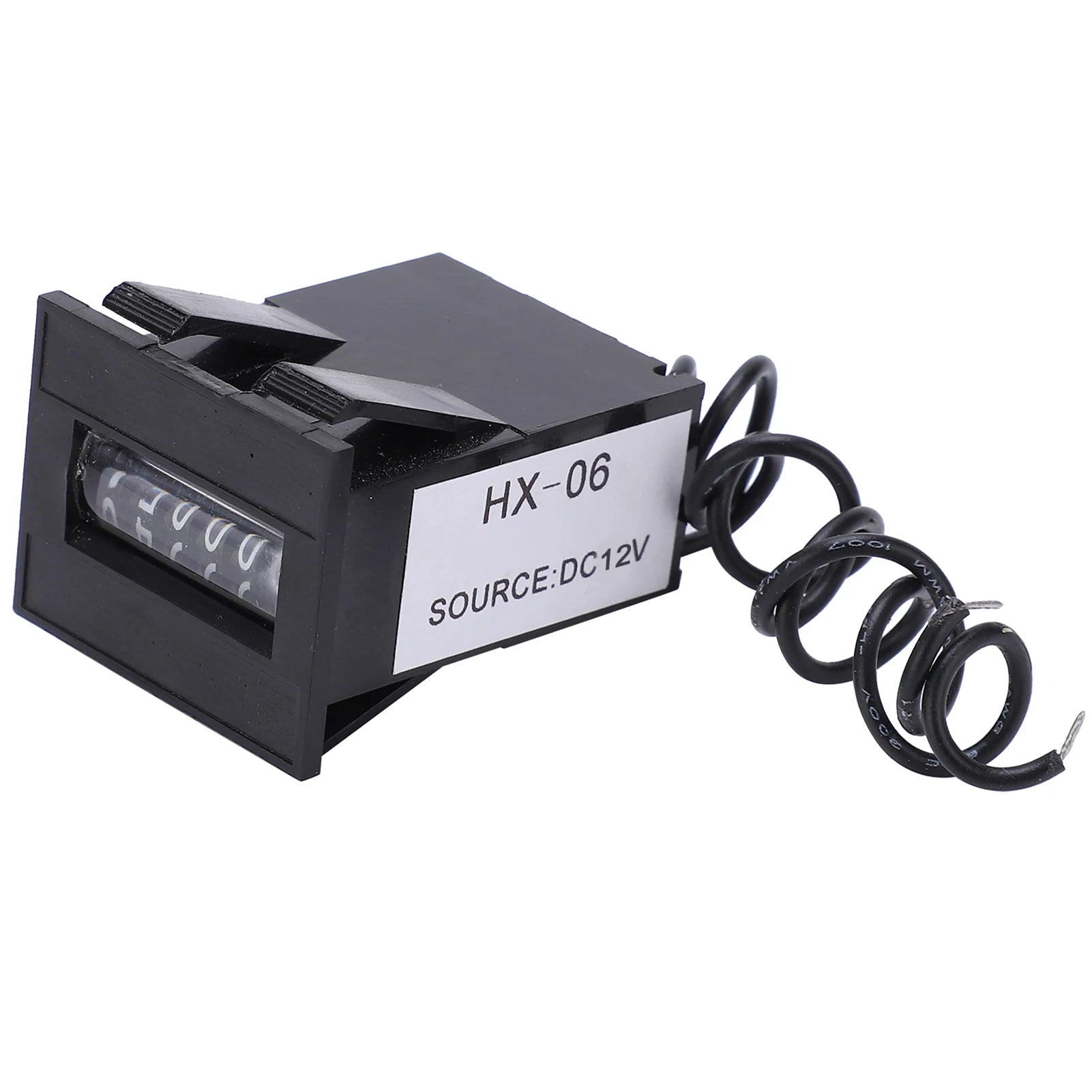 6 Digits Electronic Counter Electromagnetic Counter 6 Digits Electronic Industrial Totalizer with No Clear Function HX‑06