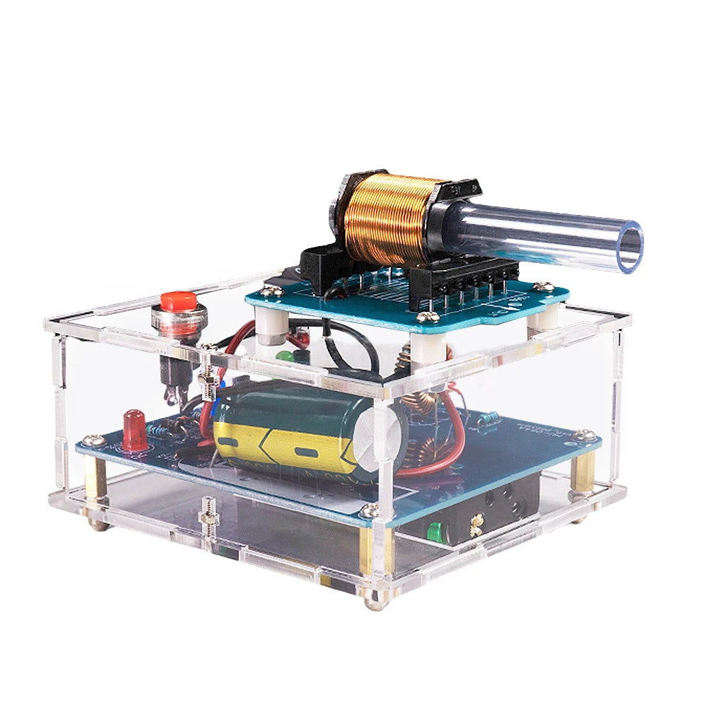 Electromagnetic Gun DIY Electronic Kit Long-range Projectile High-voltage Coil Booster Circuit Board Production Welding Electron