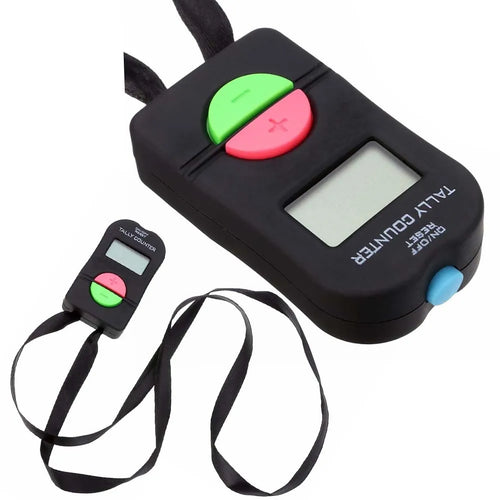 4 digit electronic handheld digital counter with sound beep and neck strap for attendance inventory rating and crowd control